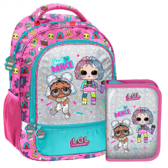 Školský set PASO L.O.L Pink - školská taška, peračník