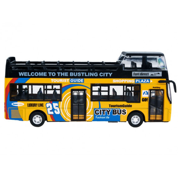 Detský autobus Inlea4Fun DIE CAST - žltý