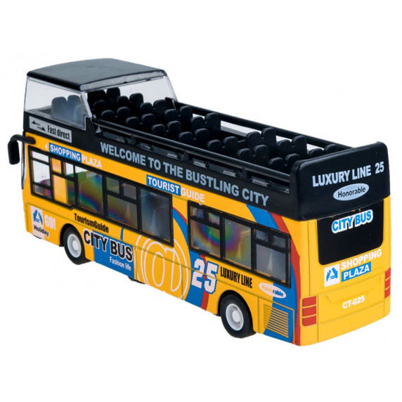Detský autobus Inlea4Fun DIE CAST - žltý