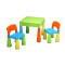 NEW BABY detská sada stolček a dve stoličky - multicolor