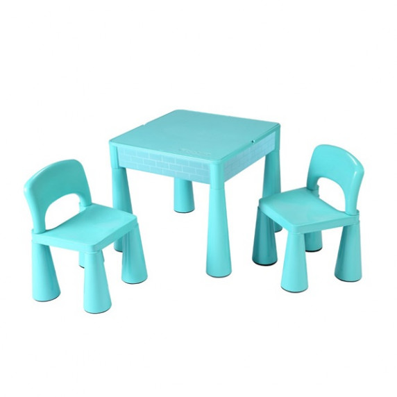 Detská sada stolík a dve stoličky NEW BABY - modrá