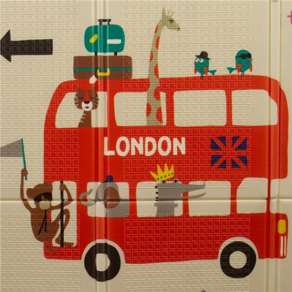 PlayTo Multifunkčná skladacia hracia podložka - London