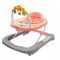 Detské chodítko so silikónovými kolieskami New Baby Forest Kingdom - Pink