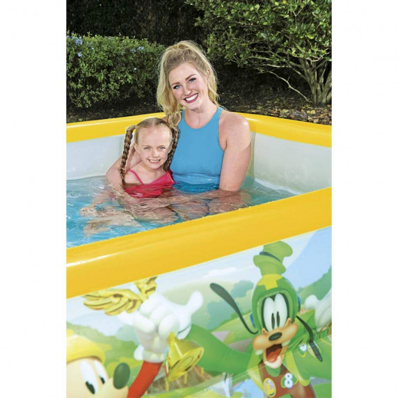 Detský nafukovací bazén 262 x 175 x 51 cm BESTWAY Mickey Mouse Roadster