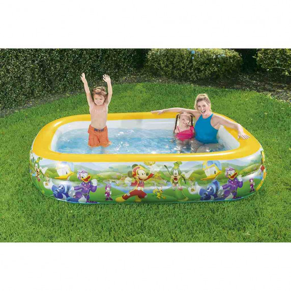 Detský nafukovací bazén 262 x 175 x 51 cm BESTWAY Mickey Mouse Roadster