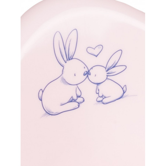 Hrajúci detský nočník Bunny - ružový