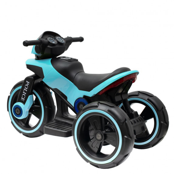 Detská elektrická motorka Baby Mix POLICE - modrá