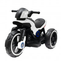 Detská elektrická motorka Baby Mix POLICE - biela 