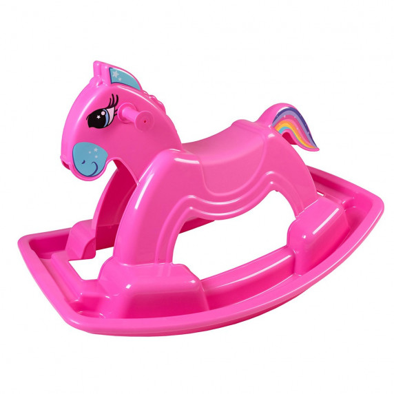 Hojdací koník plastový BAYO 92 cm - ružový