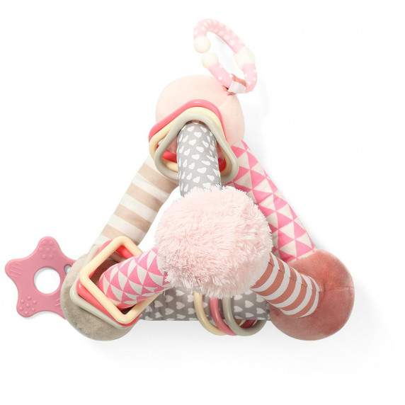 Edukačná hračka Baby Ono pyramída Tiny Yoga - ružová