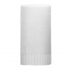Bambusová pletená detská deka, prikrývka 100x80 cm NEW BABY - biela Preview