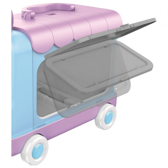 Detský rozkladací kozmetický stolček autobus Bayo + príslušenstvo