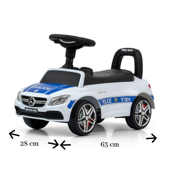 Detské odrážadlo Mercedes Benz AMG C63 Coupe Milly Mally - Police