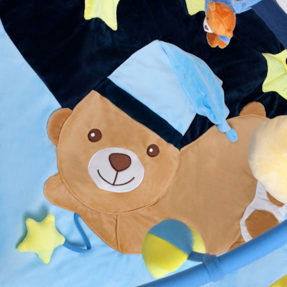 Hracia deka s melódiou PlayTo spaci medvedík modrá