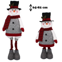Vianočná postavička snehuliak s nastaviteľnou výškou 65/82 cm Inlea4Fun 