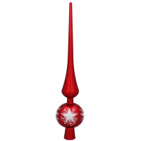 Vianočný špic 35 cm - červený 