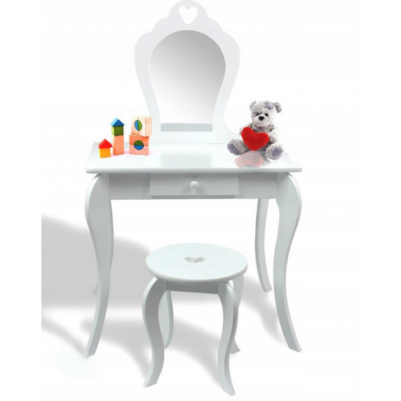 Detský toaletný stolík Inlea4Fun PHO0397- biely