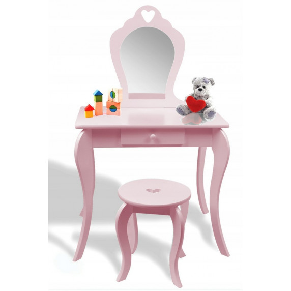 Detský toaletný stolík Inlea4Fun PHO0403 - ružový