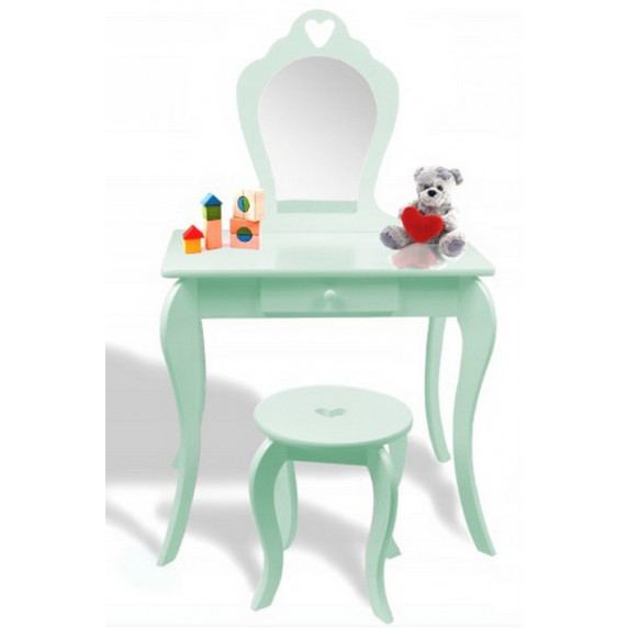 Detský toaletný stolík Inlea4Fun - mätový