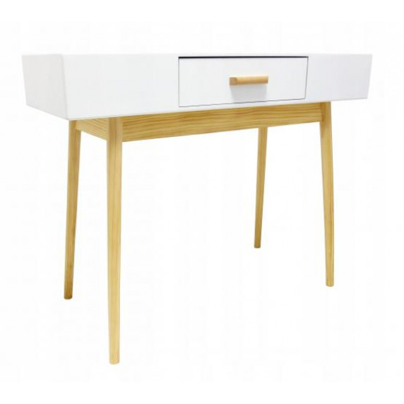 Stôl v škandinávskom štýle so zásuvkou 100 x 40 x 79 cm InGarden SCANDINAVIA
