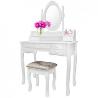 Toaletný stolík s taburetkou Inlea4Fun PHO5513 