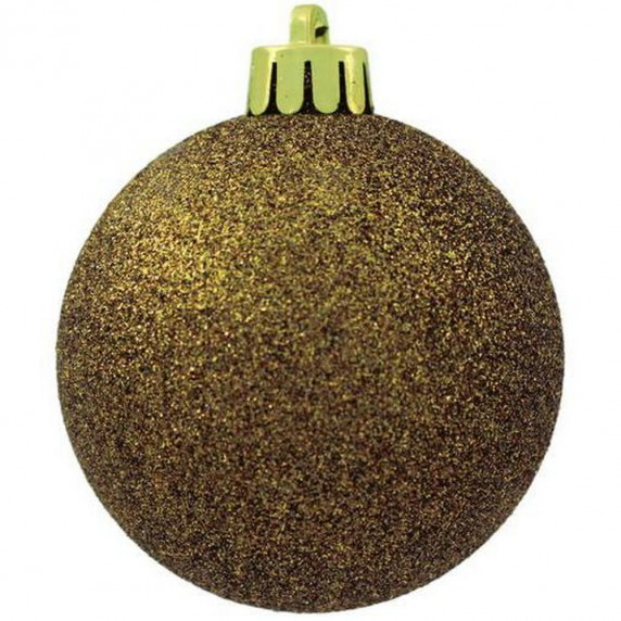 Vianočné gule 100 kusov 6 cm Inlea4Fun - zlaté