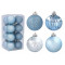 Vianočné gule 16 kusov 5 cm Inlea4Fun - modré