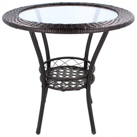 InGarden záhradná zostava BISTRO LUX stôl + 2 stoličky čierna