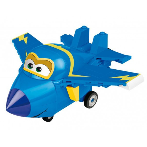 COBI 25125 SUPER WINGS Stíhačka Jerome modré lietadlo 185 ks