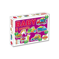 Detské Baby puzzle DOHÁNY - pracovné vozidlá 