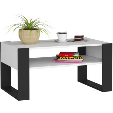 Konferenčný stolík 92 x 53 x 45 cm AKORD DOMI - biely/čierny Preview