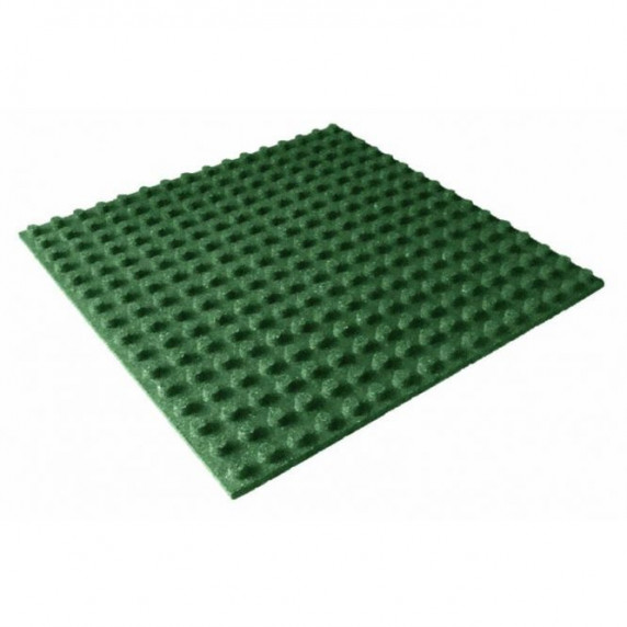 Bezpečnostná gumená podlaha 100 x 100 x 3 cm - zelená