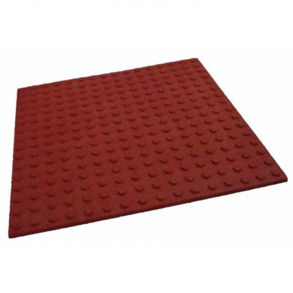 Bezpečnostná gumená podlaha 100 x 100 x 3 cm - červená