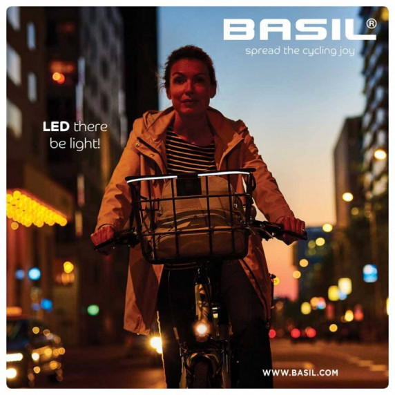 Košík s LED osvetlením BASIL BREMEN ALU 