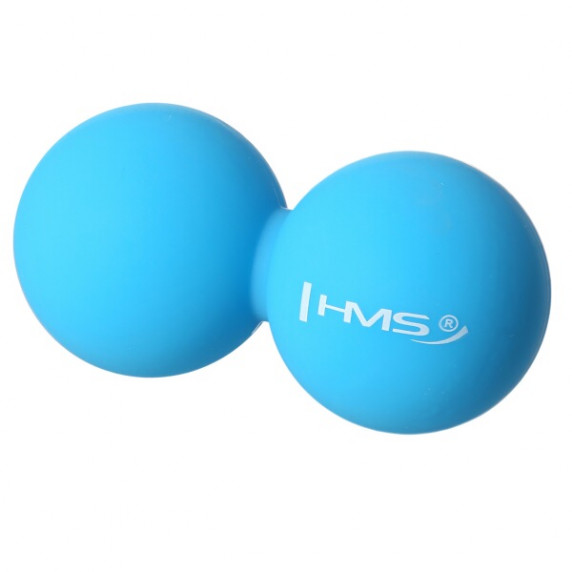 Dvojitá masážna lopta HMS BLC02 modrá - Lacrosse Ball