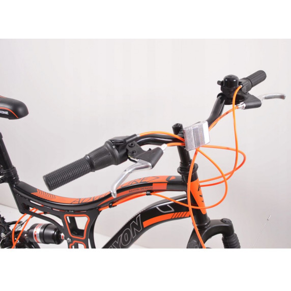 Horský bicykel pánsky Adventure 26" čierno-oranžový