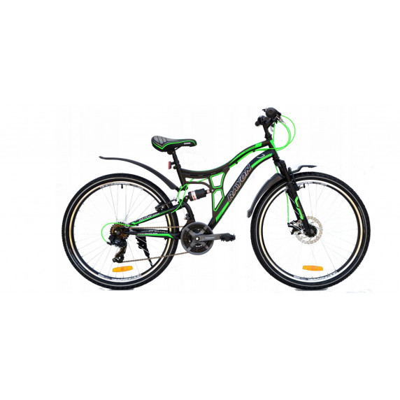 Horský bicykel pánsky Adventure 26" čierno-zelený