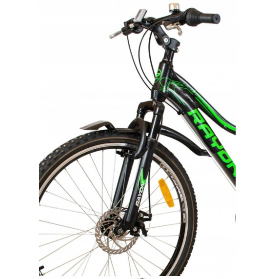 Horský bicykel dámsky RAYON Vanity 26" čierno-zelený