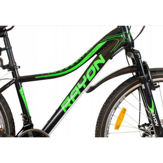 Horský bicykel dámsky RAYON Vanity 26" čierno-zelený