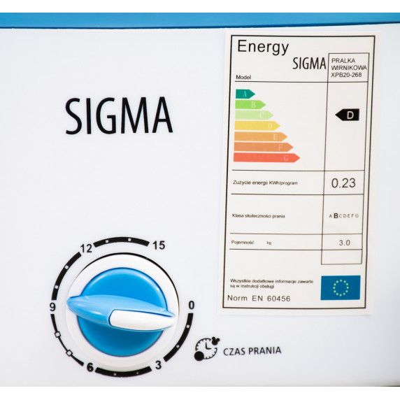 Skladacia prenosná mini práčka Sigma XPB20-268 - modrá