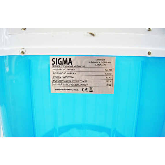 Práčka rotačná s odstredivkou na bielizne Sigma XPB40-288 - modrá