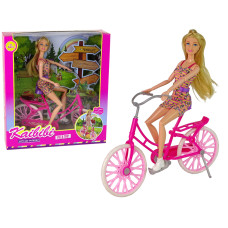 Bábika na ružovom bicykli Inlea4Fun KAIBIBI Preview