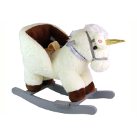 Hojdacia hračka Jednorožec Inlea4Fun Rocking Horse - biely 