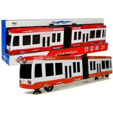 Autobus kĺbový Inlea4Fun CITY TROLLEYBUS - červený Preview