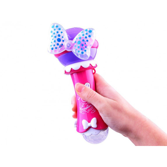 Detský karaoke mikrofón Inlea4Fun SUPER MIKROPHONE - ružový