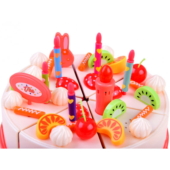 Detská krájacia torta Inlea4Fun DIY BIRTHDAY CAKE so 67 doplnkami
