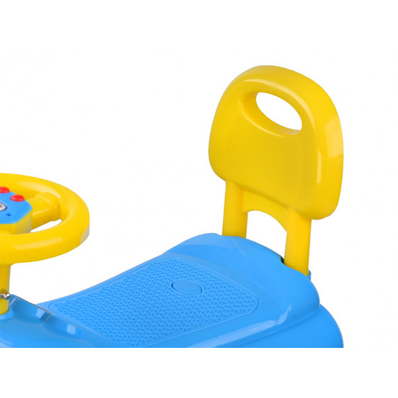 Detské odrážadlo so zvukovými efektmi Inlea4Fun DREAMCAR - modré/žlté