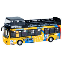 Detský autobus Inlea4Fun DIE CAST - žltý 
