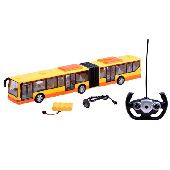 Inlea4Fun RC BUS-G Autobus na diaľkové ovládanie - žltý