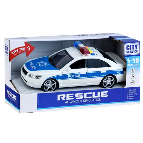 Inlea4Fun policajné auto City Service 24 cm